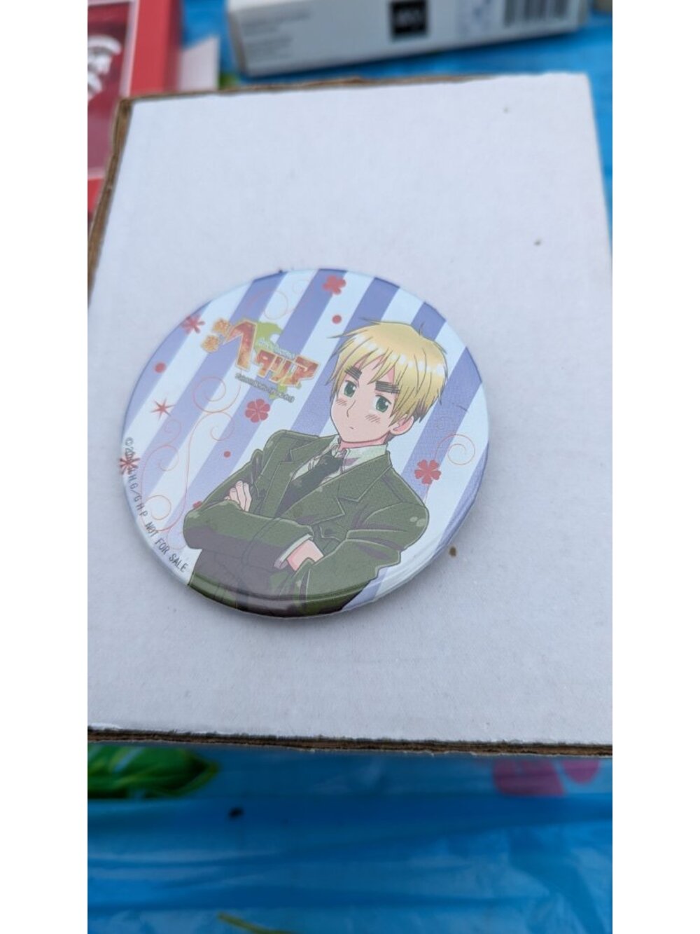 Hetalia England Can Badge Pin Collectible New Namja Town Exclusive 2010 Cafe Ita